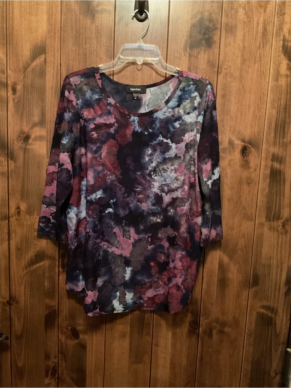 Karen Kane Purple Tie-Dye Women’s Top